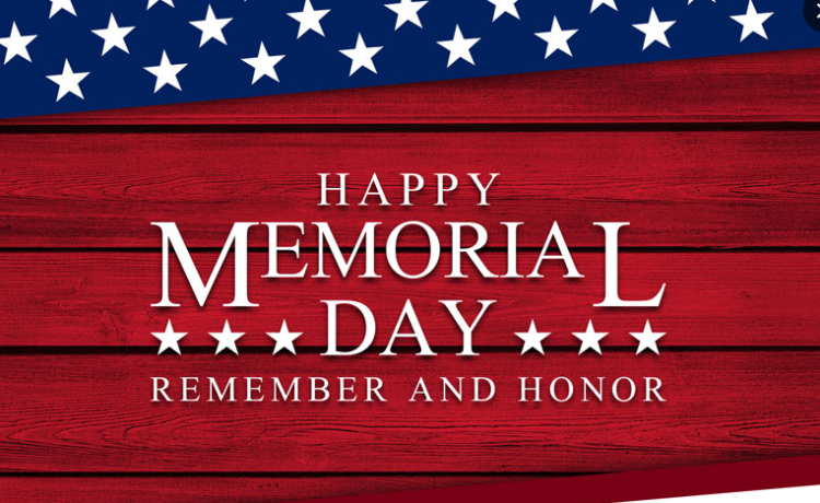 Memorial Day Weekend – No School